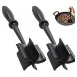 2 Pcs Meat Chopper, Upgrade Hamburger Smasher, Premium Heat Resistant Meat Masher for Ground Beef, Ground Turkey and More, Non Stick Mix Grinder - Retail: $17