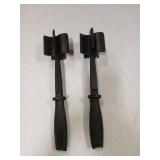 2 Pcs Meat Chopper, Upgrade Hamburger Smasher, Premium Heat Resistant Meat Masher for Ground Beef, Ground Turkey and More, Non Stick Mix Grinder - Retail: $17