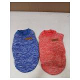 2 Pieces Dog Sweaters for Small Dogs Dog Clothes Female Winter Fleece Puppy Sweaters Warm Pet Outfit for Yorkie, Chihuahua, Bulldog, Dachshund, Pug - Retail: $17