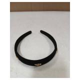 TERSE Black Velvet Headband - Cute Vintage Designer Hair Accessory for Women