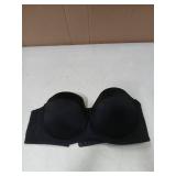 Dvpol Strapless Bra for Large Breasts 38DD 38E Black - Retail: $20