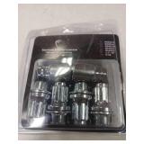 Set of 4 14x1.5 Veritek OEM Style Factory Replacement Chrome Lug Nut Wheel Locks w/ 2 Keys for Toyota Sequoia Landcruiser Tundra Lexus LX - Retail: $33