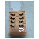Half Lashes Natural Look Cat Eye False Eyelashes Wispy 3D Faux Mink Lashes Clear Band Fluffy Strip Eyelashes by Winifred - Retail: $7