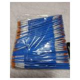 ZRLEI Small Paint Brushes Bulk, 160 Pcs Flat Tip Round Acrylic Paint Brushes for Kids Classroom Acrylic Watercolor Canvas Face Painting Touch Up - Retail: $10