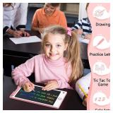 Hockvill LCD Writing Tablet for Kids 8.8 Inch, Toys for Girls Boys Drawing Pad for 3 4 5 6 7 Year Old Kids Toys, Children Gift Easter Basket Stuffer for Kids Toddler Doodle Board Travel Essentials - R