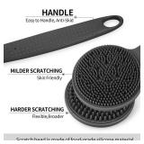 Back Scratcher, 2PackGifts for Men Back Scratcher 2025 New with 2 Silicone Scratch Surface, Deep Back Scrubber for Men/Women, Long Handle Backscratchers for Adults - Retail: $10