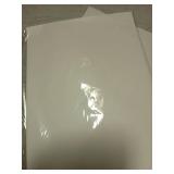 Printable Vinyl Sticker Paper for Laser Printer - Glossy White - 15 Self-Adhesive Sheets - Waterproof Decal Paper - Standard Letter Size 8.5"x11" - Retail: $14