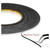 Kaisiking 2mm LCD Repair Tape for Phone Screen, Adhesive Tape with 1 Tweezers for Cell Phone, iPad, Tablets, Laptops, Camera - Retail: $7