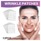 WENLIHAOBO Facial Wrinkle Patches,Set of Facial Stickers Tape for Reducing Forehead Eye and Upper Lip Patches,All in One Anti-Aging 208 Pcs - Retail: $10