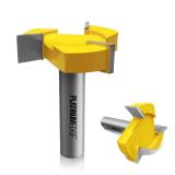 PLATINUMEDGE CNC Spoilboard Surfacing Router Bit, Slab Flattening Route Bit, 1/2 inch Shank 2 inch Cutting Diameter, 3 Carbide Cutting Wings, Router Bit for Planing Wood - Retail: $11