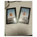 QOTIB 2 Packs 3x5 Picture Frame Black, Engineered Wood 3 x 5 Photo Frame, 3 by 5 Photo Poster Frame for Wall Hanging and Tabletop Set of 2, Black