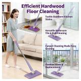2026 Upgraded Snap Grip Mini Mop, Zero Touch Mini Mops, Cloth Changing MiniMop with Automatic Hands Free Push Pull Handle, Retractable Disposable Dust Mops for Multi Cleaning for Wall Door Window - Re