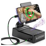 Birthday Gifts for Him,Cell Phone Stand with Wireless multifunctional Bluetooth Speaker and Anti-Slip Base HD Surround Sound Perfect for Home and Outdoors,Unique Valentines Day Gifts for Him - Retail: