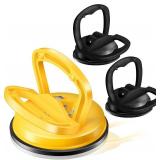 HORFUTY Car Dent Puller 3 Pack Dent Puller Powerful Car Dent Removal Kit Suction Cup Dent Puller for Car Dent Repair Dent Remover Tool for Car Body,Tiles Lifting,Objects Moving,Screen (Yellow+Black) -