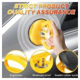 HORFUTY Car Dent Puller 3 Pack Dent Puller Powerful Car Dent Removal Kit Suction Cup Dent Puller for Car Dent Repair Dent Remover Tool for Car Body,Tiles Lifting,Objects Moving,Screen (Yellow+Black) -