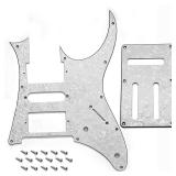 SAPHUE Multicolor IB 7V Guitar Pickupguard 3 Ply 10 Holes HSH Anti-Scratch Plate for Electric Guitar - Retail: $13