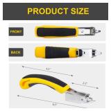 Staple Remover, Staple Puller Tool with Ergonomic Handle, Upholstery and Construction Heavy Duty Staple Removers for Removing All Kinds of Nails in Furniture, Floor, Wooden Box, Photo Frame, Carpet - 