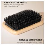 Bsisme Hair Brush, Boar Bristle Hair Brushes for Women Men Kid, Natural Bristles Paddle Brush for Thin Fine Hair, Restore Shine and Texture, Enhance Hair Shine and Health - Retail: $10