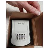 Puroma Key Lock Box, Portable Combination Lockbox Wall-Mounted Key Storage Box for House Keys, Resettable Code Safe Security Lock Box for Home, Office, Apartment Spare Key Storage (1 Pack, Gray) - Ret