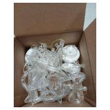 5PC Christmas Window Lights Decorations, Window Christmas Decorations with Suction Cup, Lighted Bell Tree Reindeer Snowflake Star with Timer Function, for Windows, Glass Walls, Christmas Trees - Retai