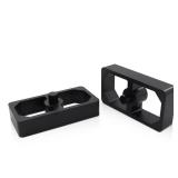 LVOUP 1 Inch Universal Billet Aluminum Leaf Spring Lowering Block Kit for Ride Height Adjustment 2 Pack Black - Retail: $33