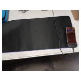 RGB Gaming Mouse Pad Wireless Charging Desk Mat with Foldable Phone Stand, Large LED Gaming Mat 800x350x4mm, 15 Light Modes, Waterproof, Keyboard Pad for PC Computer, Includes 20W PD Power Adapter Tes