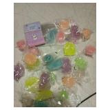 JOYIN 28 Pack Valentines Day Gift Cards with Cute Kawaii Mochi Squishy Toy to Squeeze, Glow in The Dark Stress Relief Fidget Toy for Kids, Classroom Exchange Prizes Valentine Party Favor Toys - Retail