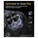 EasySMX X05Pro Wireless PC Controller Quiet-Press Buttons, 2-Stage Impulse Triggers, 2 Programmable Buttons, Hall Joysticks, 1000mAh Battery, 1000Hz Polling Gaming Controller for PC/Switch/Android/iOS