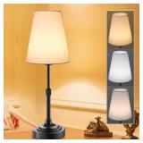 xumemall Portable Cordless Table Lamp, Built in Rechargeable Battery, 2700-6000k Color Temperature, Fully Dimmable, Scalable, Ambient Light for Patio, Restaurant, Bar, Bedroom, Dining (Black) - Retail