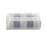 Eddie Bauer - Throw Blanket, Brushed Fleece & Plush Sherpa Bedding, Throw Blanket for Couch & Bed (Mountain Plaid Chrome Grey, 50" x 60") - Retail: $15