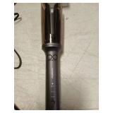 LA MAESII Automatic Rotating Curling Iron, Hair Curler with 3 Temps Fast Heating, 2-Way Rotating 1 Inch Curling Wand, Ceramic Coating, Ionic, Anti-Scald, Anti-Tangle, Dual Voltage Auto Shut-Off (Gray)