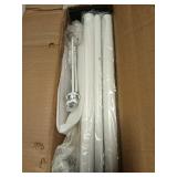 Mayrhyme Double Curtain Rods, Wrap Around Curtain Rod for Windows, Internal Splicing 1