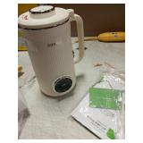 KIDISLE 8 in 1 Nut Milk Maker Blender, 32oz Homemade Soy, Almond, Oat, Coconut, Plant Based and Non Dairy Beverages, Automatic Soybean Machine With Delay Start/Keep Warm/Boil Water, Cream Missing Powe