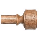 Wood Curtain Rods for Windows 48 to 84 Inch, Adjustable Decorative 1