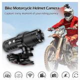 ABTOCWUK WiFi Motorcycle Helmet Camera, HD 1080P Bike Video Camera, IP66 Waterproof Motorbike Helmet Camera, Outdoor Sports Action Camera