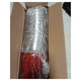 Beasea Disposable Baking Cups With Lids, 50 Pack 6.1oz 180ml Aluminum Foil Ramekins Round Baking Mini Cupcake Oven Cups for Party - Red - Retail: $21