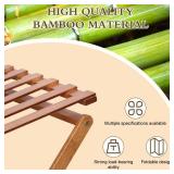 Fengzhizhu Bamboo Shoe Rack 6 Tier Foldable Shoe Rack Vertical Bamboo Shoe Organizer Free Standing Shelf for Entryway, Closet, Bedroom, Walnut Color - Retail: $36