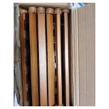 Fengzhizhu Bamboo Shoe Rack 6 Tier Foldable Shoe Rack Vertical Bamboo Shoe Organizer Free Standing Shelf for Entryway, Closet, Bedroom, Walnut Color - Retail: $36