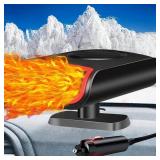 Nugxica 12V Car Heater - Portable Car Heaters for Vehicle, Car Heater That Plugs Into Cigarette Lighte, 2 in 1 Heating & Cooling Fast Windshield Defrost Defogger - Retail: $16