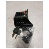 ICOCOPRO Folding Bike Lock with 3 Keys, 2.8 FT Bicycle Lock Compact Anti Theft, High Security Scooter Locks, Heavy Duty Bike Chian Locks with Bracket - Retail: $32