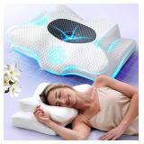Sleep Doctor Approved Cervical Neck Pillow for Sleeping, Ergonomic Contour Side Sleeper Pillows for Adults, Cooling Orthopedic Pillow for Pain Relief Support, Memory Foam Pillows Back Stomach Sleepers