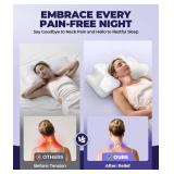 Sleep Doctor Approved Cervical Neck Pillow for Sleeping, Ergonomic Contour Side Sleeper Pillows for Adults, Cooling Orthopedic Pillow for Pain Relief Support, Memory Foam Pillows Back Stomach Sleepers