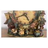 Boyds Bears Clock - Time Waits for No Bear approx 12 inches tall