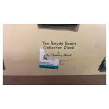 Boyds Bears Clock - Time Waits for No Bear approx 12 inches tall