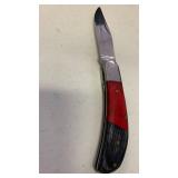 Handmade Folding Knife with Leather Case approx 6 inch when open