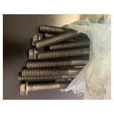 Industrial Grade Heavy Duty Threaded Bolts Set of 12