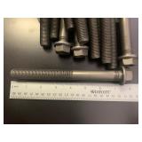 Industrial Grade Heavy Duty Threaded Bolts Set of 12