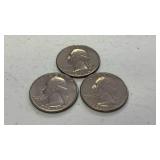 Lot of 3 1976 bicentennial quarter coins GS80