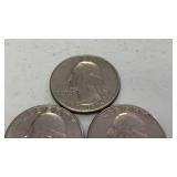 Lot of 3 1976 bicentennial quarter coins GS80