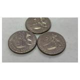 Lot of 3 1976 bicentennial quarter coins GS80